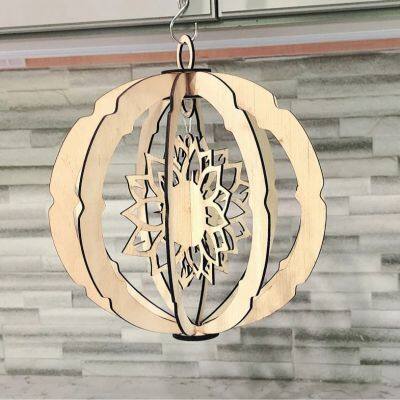 Wooden Hummingbird Windmill Pendant photo-3