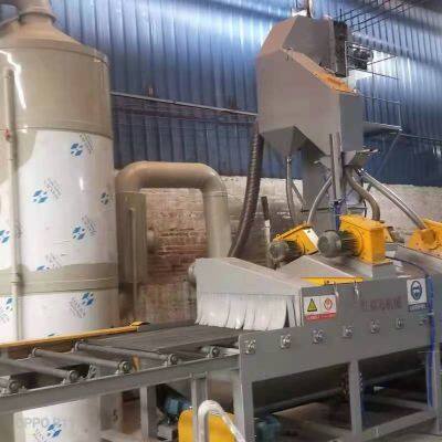 The second-hand roller through shot blasting machine is easy to operate, cost-effective, and includes debugging