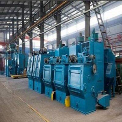 Tracked Shot Blasting Cleaning Machine with Automatic Feeding and Discharging, PLC One-Key Start Control