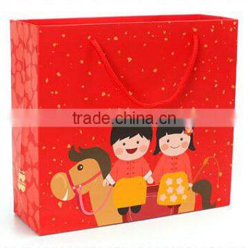 chinese traditional red happy wedding's day paper gift bag