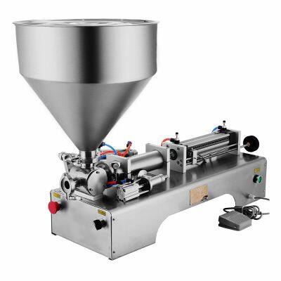 Pneumatic Liquid Filling Machine Beverage Packaging Machine Shampoo Pharmacy Food Cooking Oil Filler Volume 30L Hopper