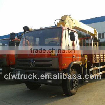 6x4 Dongfeng 10 ton truck with hydraulic cargo crane