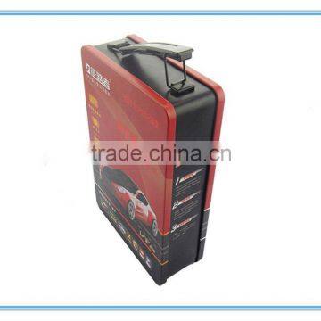 GPS Tin box,rectangular tin box with handle