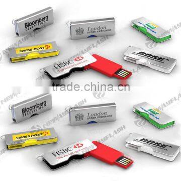 Hot selling Gifts Swivel flash drive 2GB printing logo usb flash drive wholesale