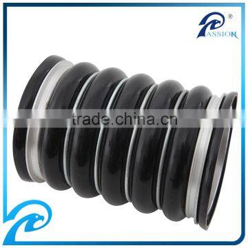 OEM Straight Black Silicone Rubber Hose Multi-Humps 1 Radiator Hose