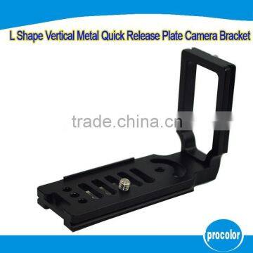 L-shaped vertical metal quick release plate camera bracket MPU105