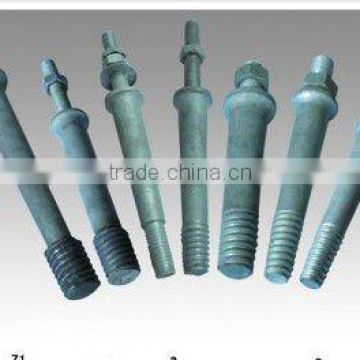 Spindle of pin type insulators for high voltage