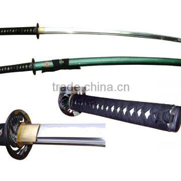 high quality damascus steel high carbon steel clay tempered handmade katana HK071