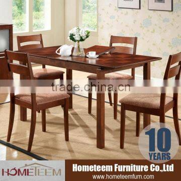 High gloss 4 person dining table and chair