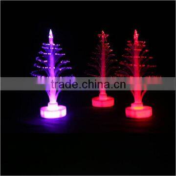 Fiber-optic Christmas tree colorful glowing Christmas tree dimensional Christmas tree ornaments gift LED tree