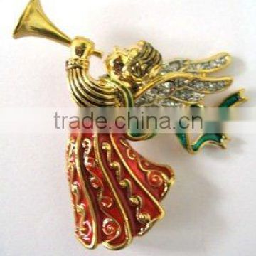 Angle brooch pin