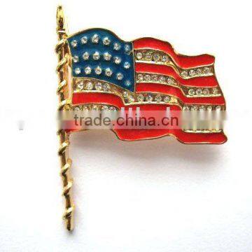flag brooch,flag pin