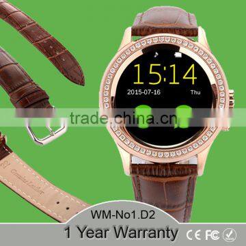 Ladies Smart Watch diamond WM-D2 MTK2502 Support IOS Android Heart Rate Water Resistant