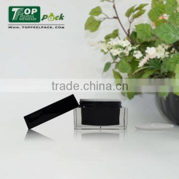 30g 50g 80g Popular Square Cosmetic Plastic Facial Cream Jar