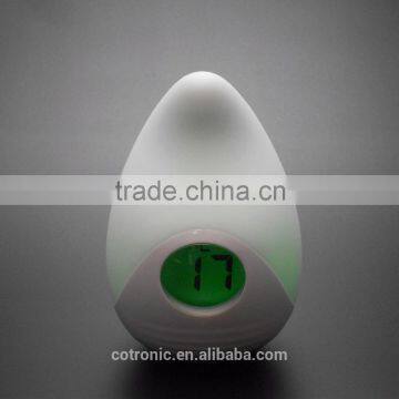 Silicone Shape Room Thermometer Temperature Displayer LED Color Changing Night Light Lamp for Babies Kids Children Adults photo-4