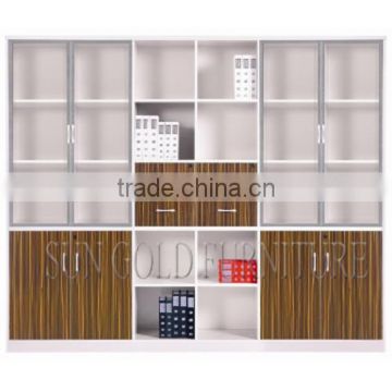 Modern Chinese Antique Hot Selling Office Wood File Cabinet with Glass Door(SZ-FC072)