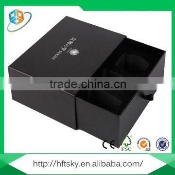 OEM/ ODM CMYK/Pantone Color eco-friendly material black packaging box