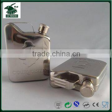 High quality 6 oz stainless steel hip flask