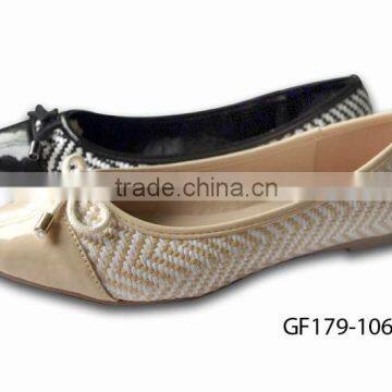 2015 new high quanlity lady fashion toe style ballerinas shoes