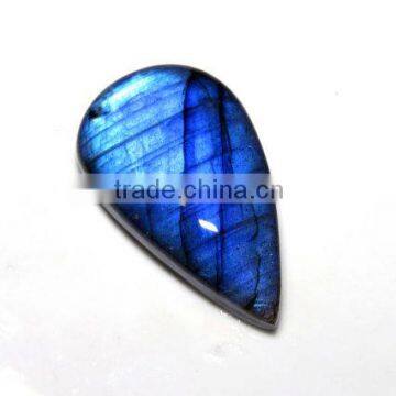 BEST QUALITY! Natural Blue Flash Fire Labradorite Cabochon Pear Shape 19X32MM Approx Good Quality On Whole Sale Price