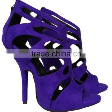 Many Color Peach Suede Leather High Heel Sandals 120mm Stiletto Summer Sandal Shoes Very Sexy