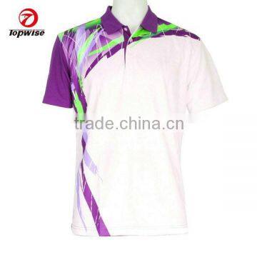 100% Polyester Custom Badminton Sport Polo Shirt