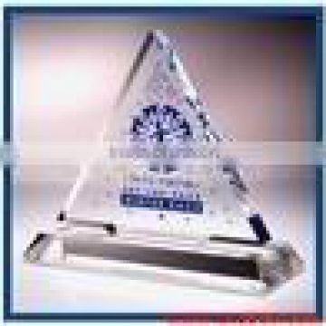 beautiful transparent triangle acrylic paper weight