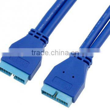 USB3.0 Cable M-M 20PIN High Speed Extension Cord Chassis Front Panel Copper Core