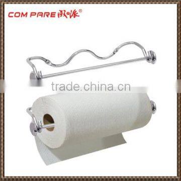 High quality iron wire chrome plated wall mounted tissue holder