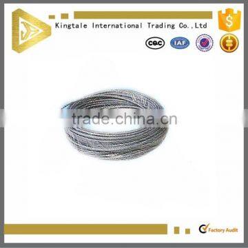 7x7 304 stainless steel wire rope cable price