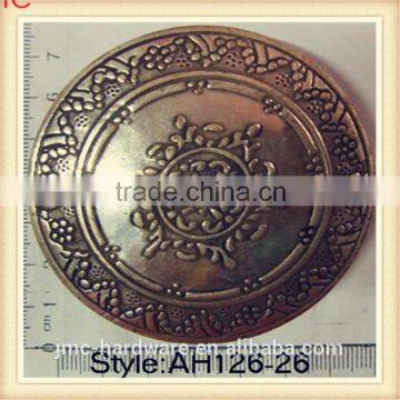 Vintage Fashion Oval and Round Customized Antique Bronze Metal Plate-style Belt Buckle With Complicated Pattern photo-2