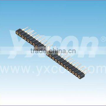 China ISO9001 certificate 2.0mm pitch single row straight Round female header connector
