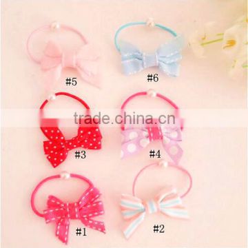 Brand New Girl Rope Children Ponytail Holder Kids New Hairband Bow Elastic Headband