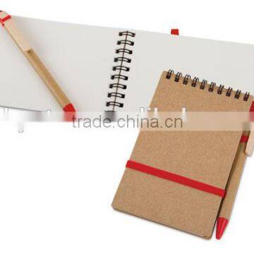 Recycled paper Book of 68 Leaves On White Paper, double Rings