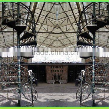 cheap wrought iron spiral stairway iron craft stair railing