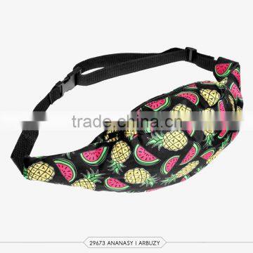 Fashion Waist Belt With Hot 3d Print Black Belt Waist Bag High Quality Wholesale Travel Belt Bag With Zippers Pouch Purses Cases photo-5