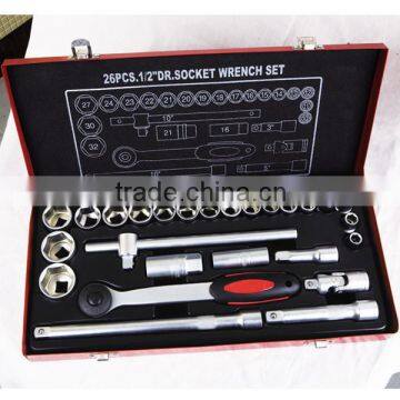 26 PCS.1/2 Inch DR.SOCKET WRENCH SET Professional Quality Chrome vanadium