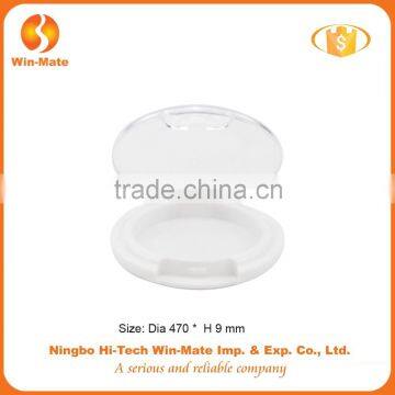 Useful competitive price durable round hyaline plastic empty foundation makeup container