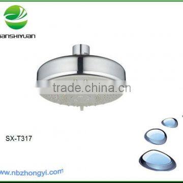 Bathroom accessories round ABS shower head with chrome surface finishing