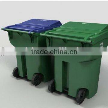 plastic injection garbage bin with pedal and lid moulding