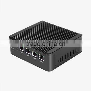 Firewall J1900 4 Lan Ports Motherboard Mini pc 12v Vesa Mount Black Case for Supermarkets photo-3