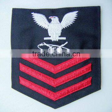 navy uniform embroidery badge and insignia