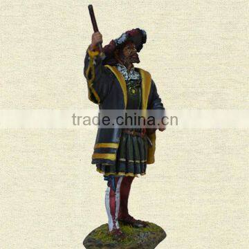 Miniature Metal Figure, Pewter Human Model