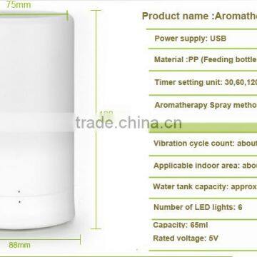 Oil Cool Mist Mini Ultrasonic Humidifier and High Quality Mini USB Humidifier With LED Night Light photo-5