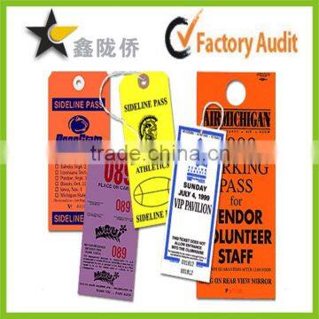 2015 Custom UV printed paper hang tags/UV hang tag/UV tags