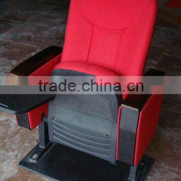 Plastic seat and back shelf cold foam durable theater chair