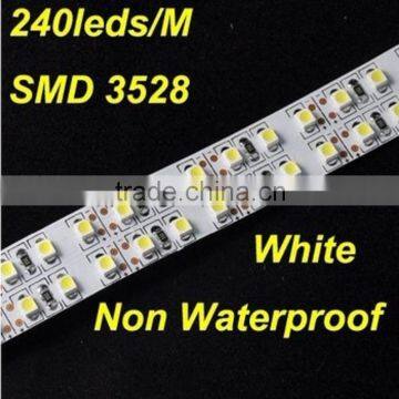 12v 5m Non-waterproof SMD3528 Double line led strip 1200leds / Hot Sale 3528 double row led strip 1200leds