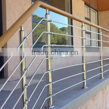 exterior stainless steel corridor staircase handrail design