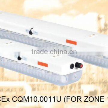 flame proof fluorescent light fitting