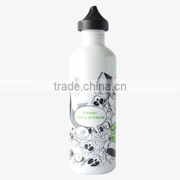 new design single wall stainless steel sport bottle factory 350ML 500ML 750ML 1000ML